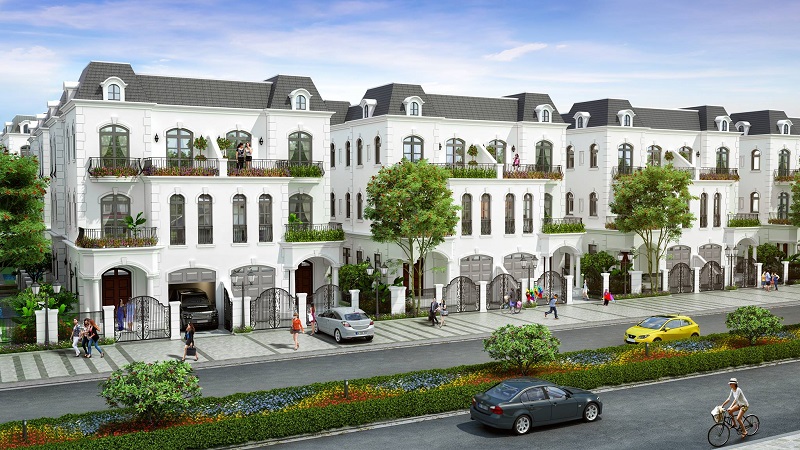 Cho thuê biệt thự song lập Vinhomes The Harmony 168m², thiết kế hiện đại, có thang máy tiện nghi