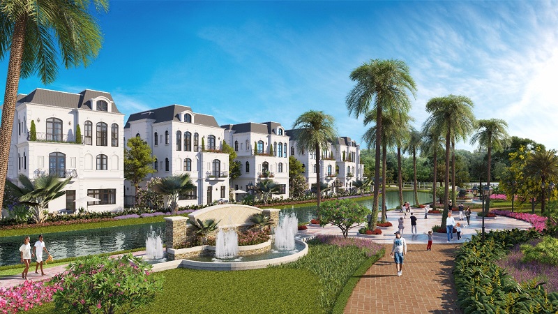 Cho thuê biệt thự đơn lập view sông Vinhomes The Harmony, full nội thất